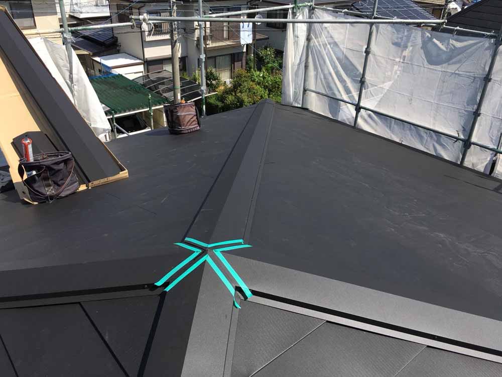 桑名市 棟頭頂部シーリング施工