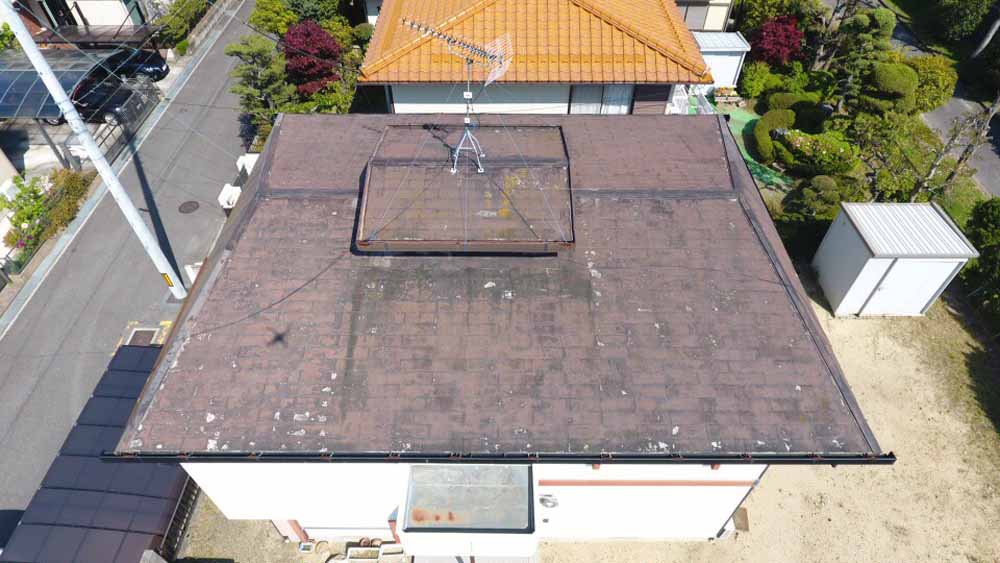 桑名市 既存屋根の状態