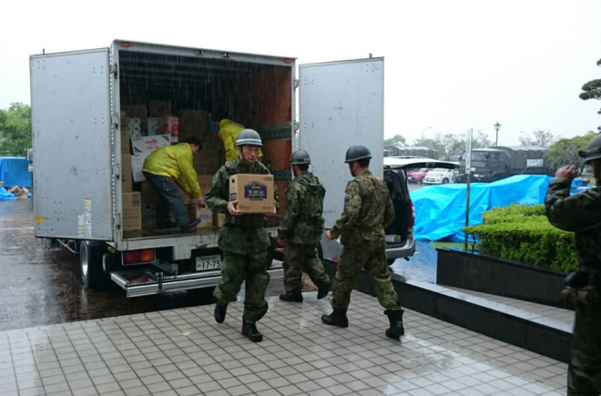 東部浄化センターでの荷下ろし